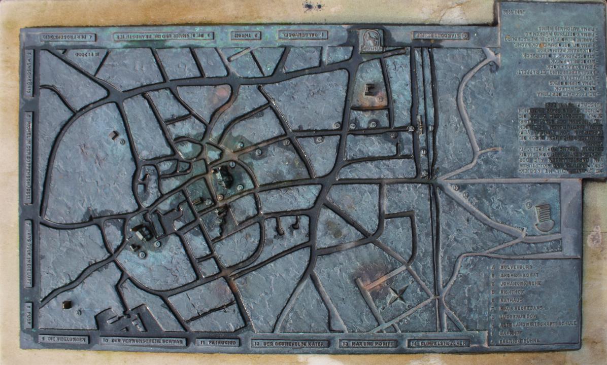 Stadtkarte mit allen Mchenstationen