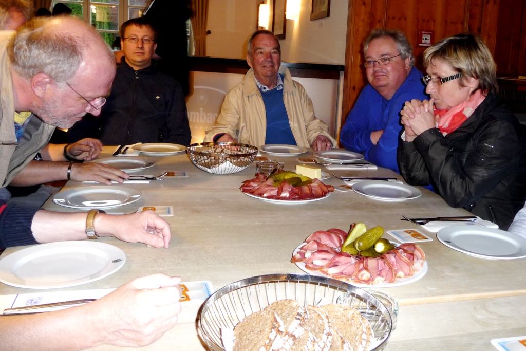 Gesprch in der Seminarpause