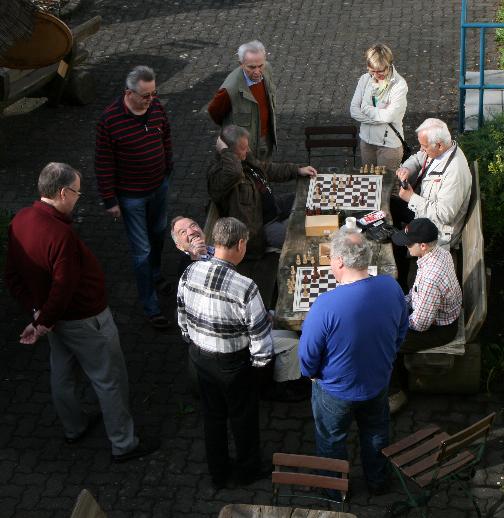 Schon vor Seminarbeginn stand Schach im Mittelpunkt