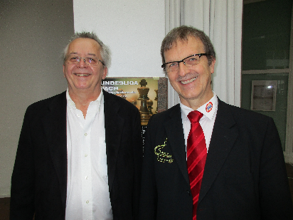 DSB-Prsident Herbert Bastian (rechts) mit DSV-Vorsitzendem Klaus-Peter Werninghaus