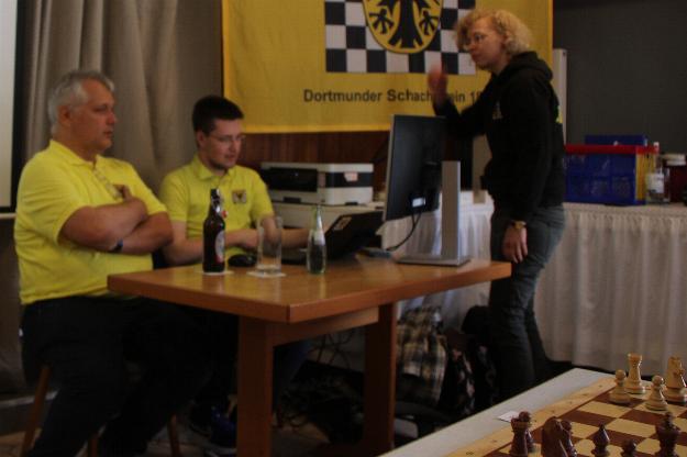 Turnierleitung im Gespräch